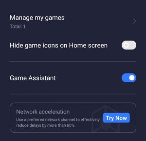 Hide Apps & Games icons on home screen