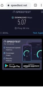 bsnl speed test speed from ookla