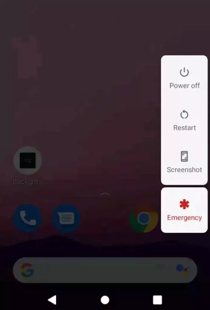 virtual power button android
