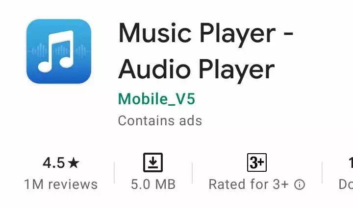 Audio player app android