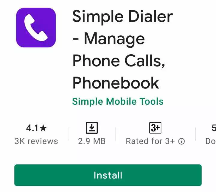 simple dialer app