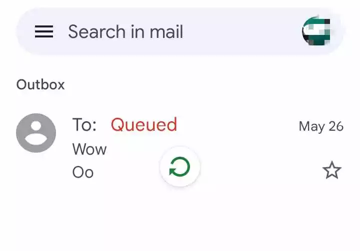 refresh to send queued emails gmail