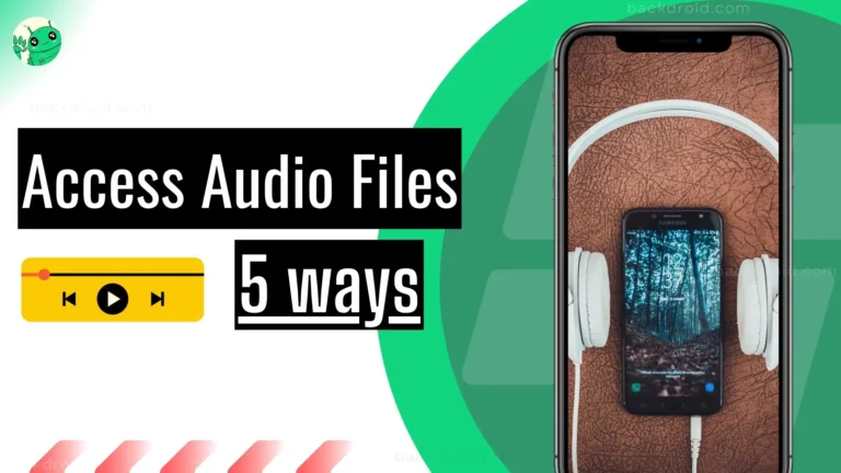 access audio files on android thumbnail