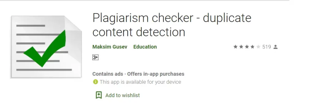 Plagiarism сhecker - duplicate content detection app